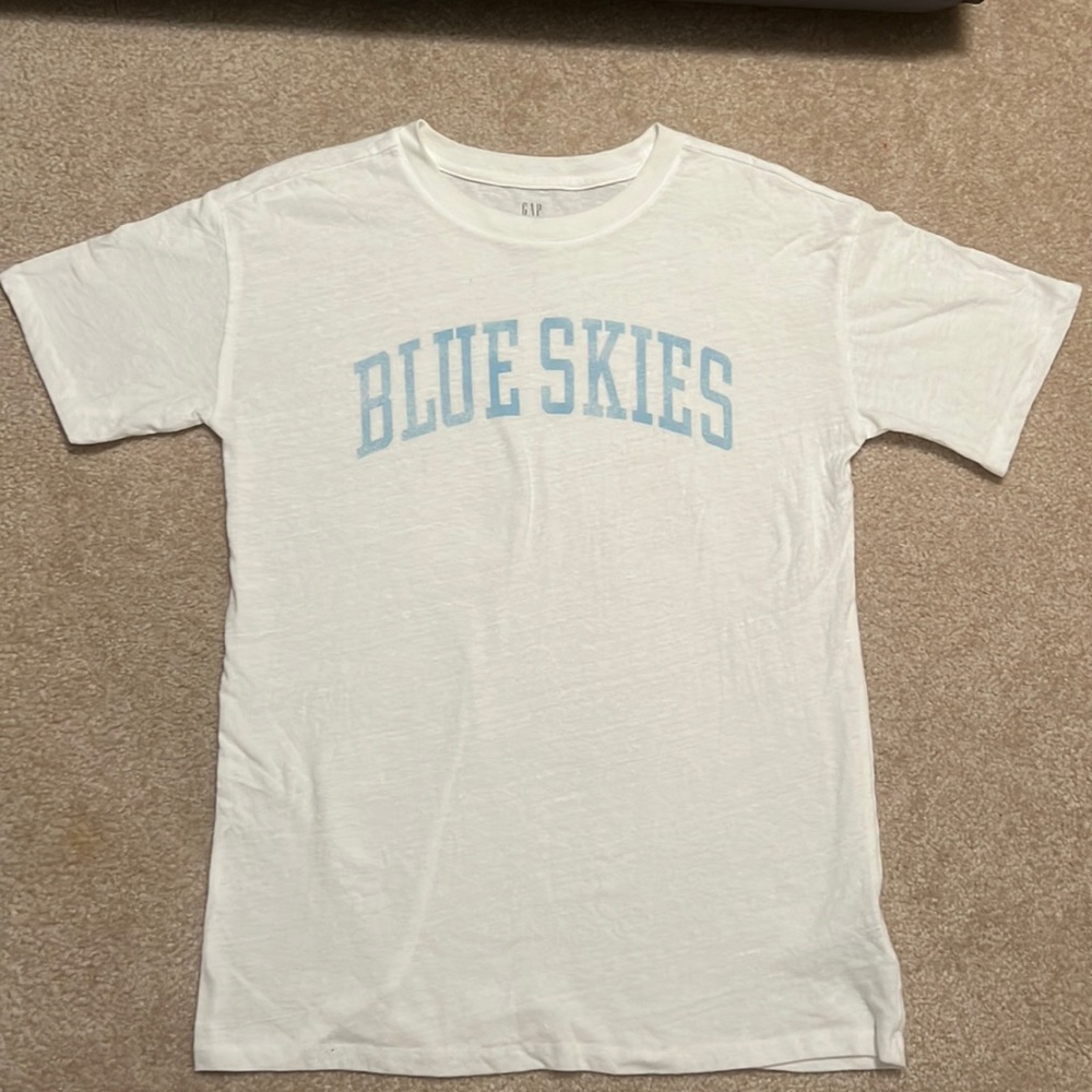 Blue Skied Oversized Graphic Shirt